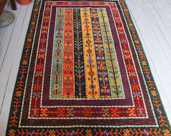 SIVAS ZARA Rug, Handwoven Wool Kilim Design Rug,Carpet,Home Decor,Boho Rug