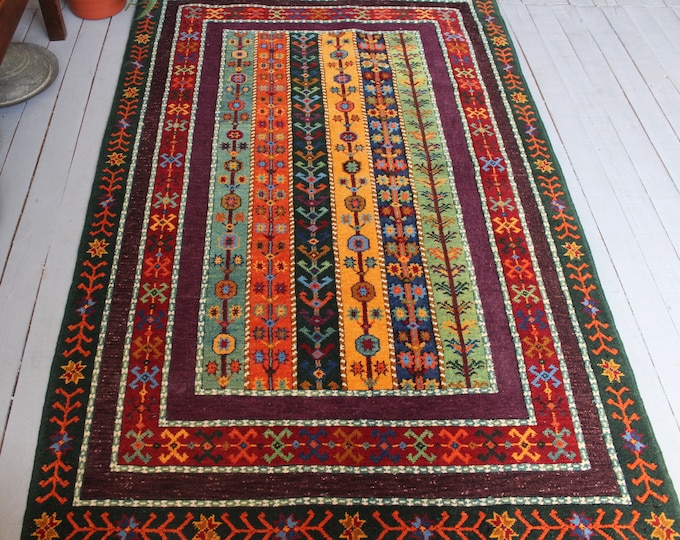 SIVAS ZARA Rug, Handwoven Wool Kilim Design Rug,Carpet,Home Decor,Boho Rug