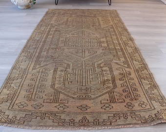 Vintage Rug, Vintage Kars Rug, Ethnic Rug, Turkish Rug, Bohemian Rug, Vintage Wool Rug, Special ZAnatolian Rug / B-1232 / 3'2"x6' feet