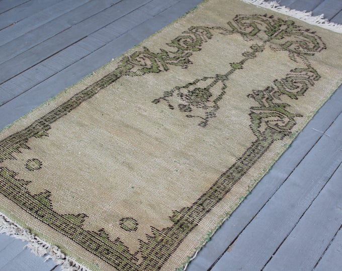 2'3"x4'6" FREE Shipping Vintage Turkish Handwoven Wool Small Rug, Small Rug Runner