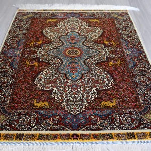 Oriental Silk Rug, Small Traditional Silk Rug, Medallion Silk Rug / B-1786-1802  / 2&#39;x3&#39;