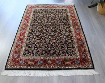 Silk Floral Rug, 3'3'' X5' Silk Rugs , Hereke Design