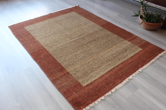 Modern Wool Rug,Boho Gabbe Rug / B-1867 / 3'8''x5'1'' ft
