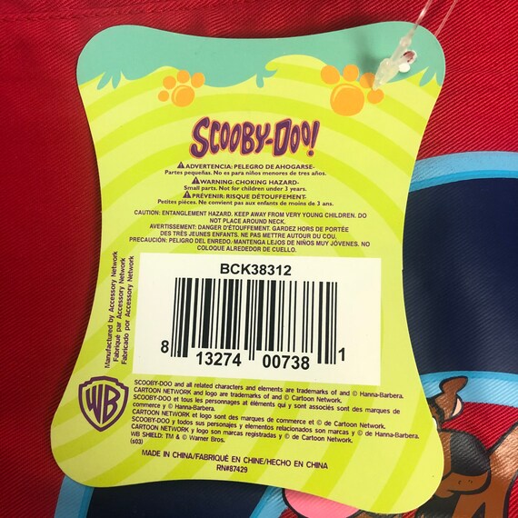 2000s Red Scooby-Doo Drawstring Backpack Back pac… - image 5