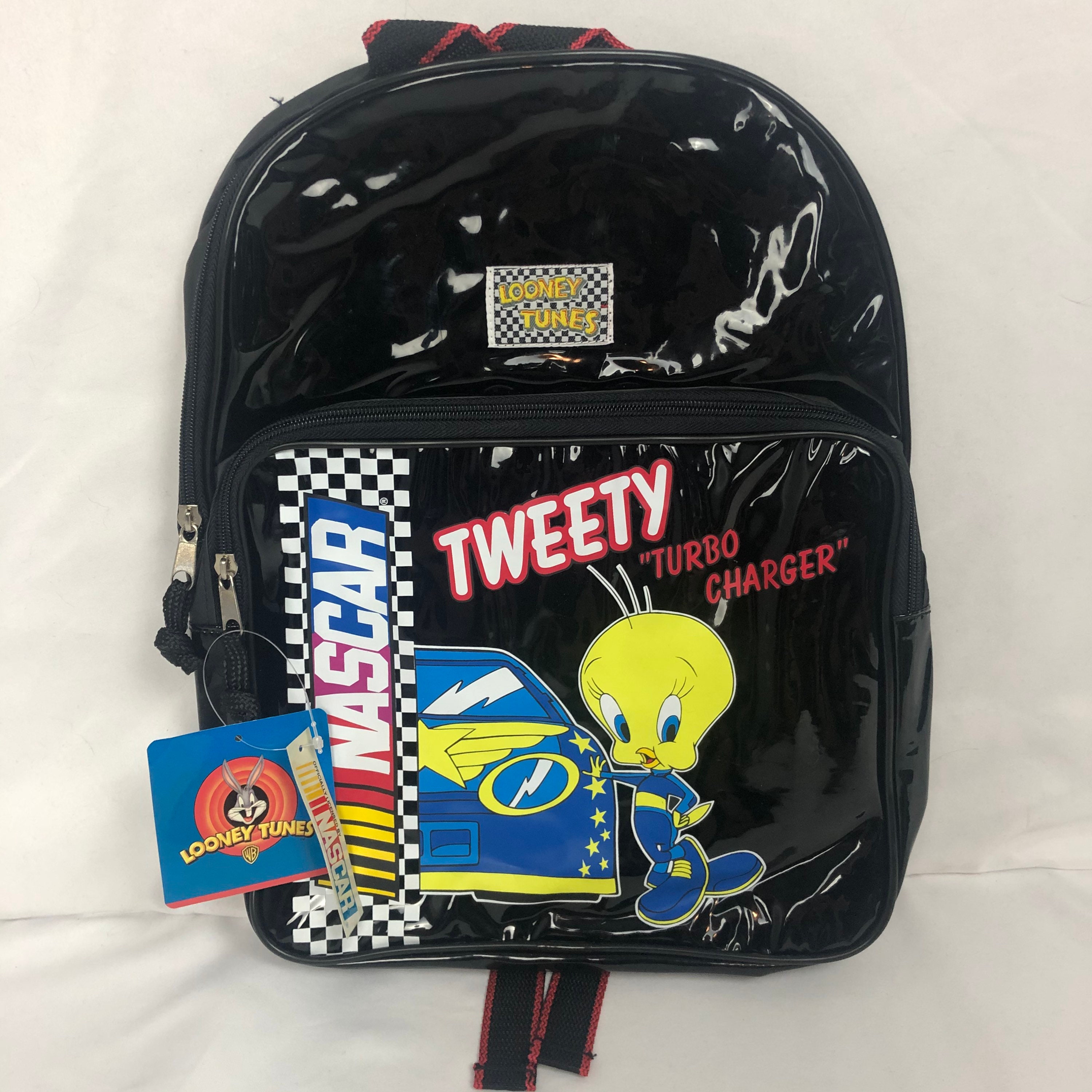 Y2K Red Looney Tunes Tasmanian Devil Backpack / Plastic