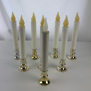 Candele finte vintage a colonna/a cono - Decorazione per finestre - Altare religioso natalizio - Babbo Natale - Día de los Muertos - Chiesa - Anni '80 '90 - Festività