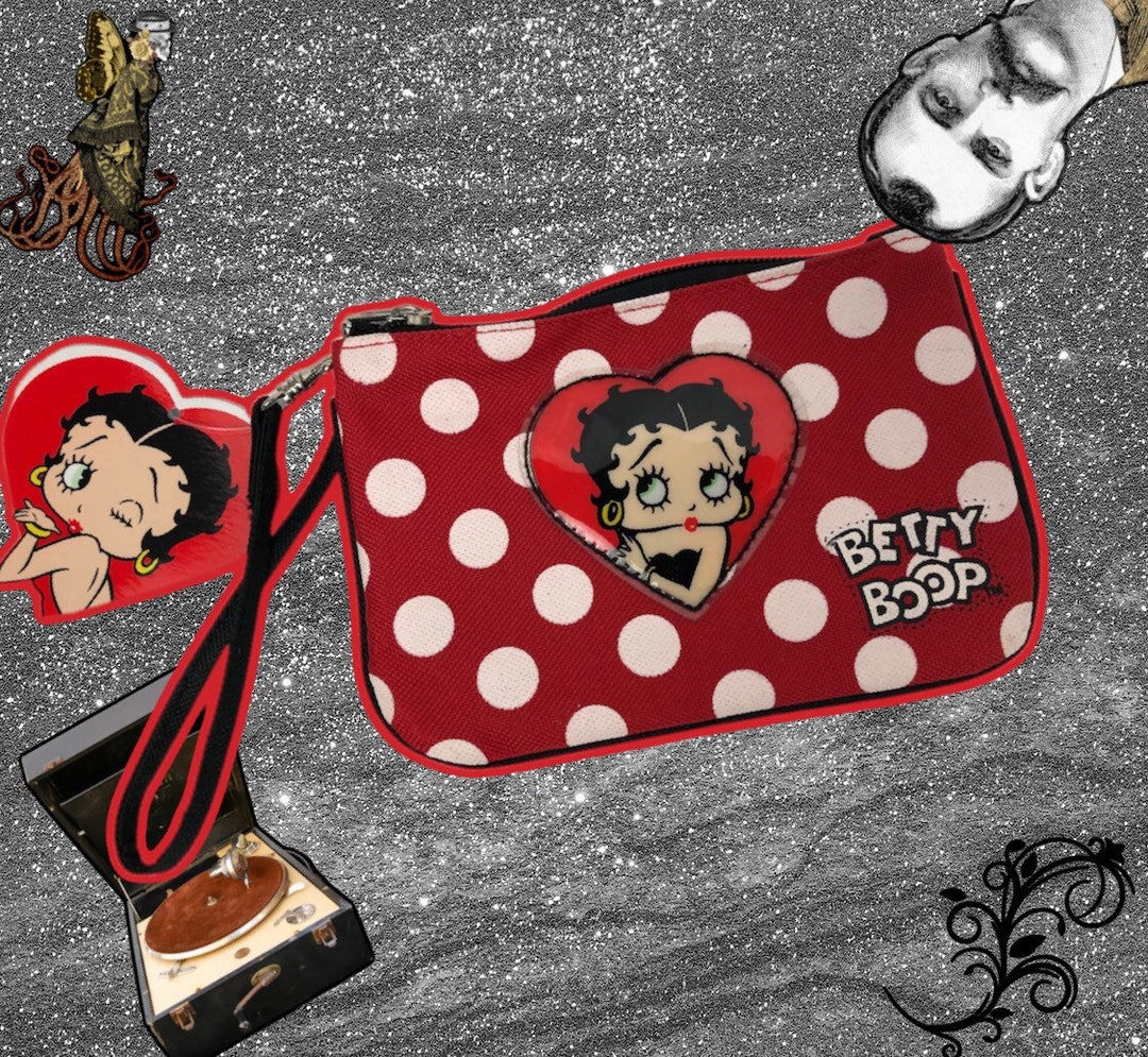 Collectible Betty Boop Wristlet / Strap Purse / Boomerang