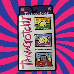 1997 Blue Tamagotchi / 1996 Toy / Case Hasboro / Japan / 2000s / Tamagatchi / Kawaii / Harajuku / I Love the 90s / Kids Game / VR Vintage
