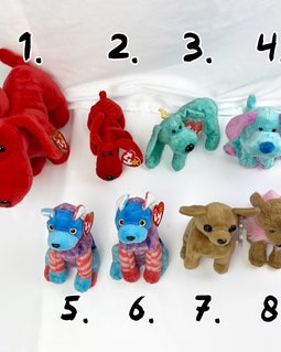 Dogs Beanie Babies / Dog Baby Bundle Lot / 80s - 90s Collectible