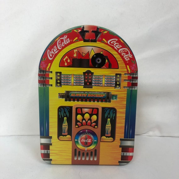 Tin Coca-cola Juke Box Jukebox / 1996 Collectible Coke Coca Cola