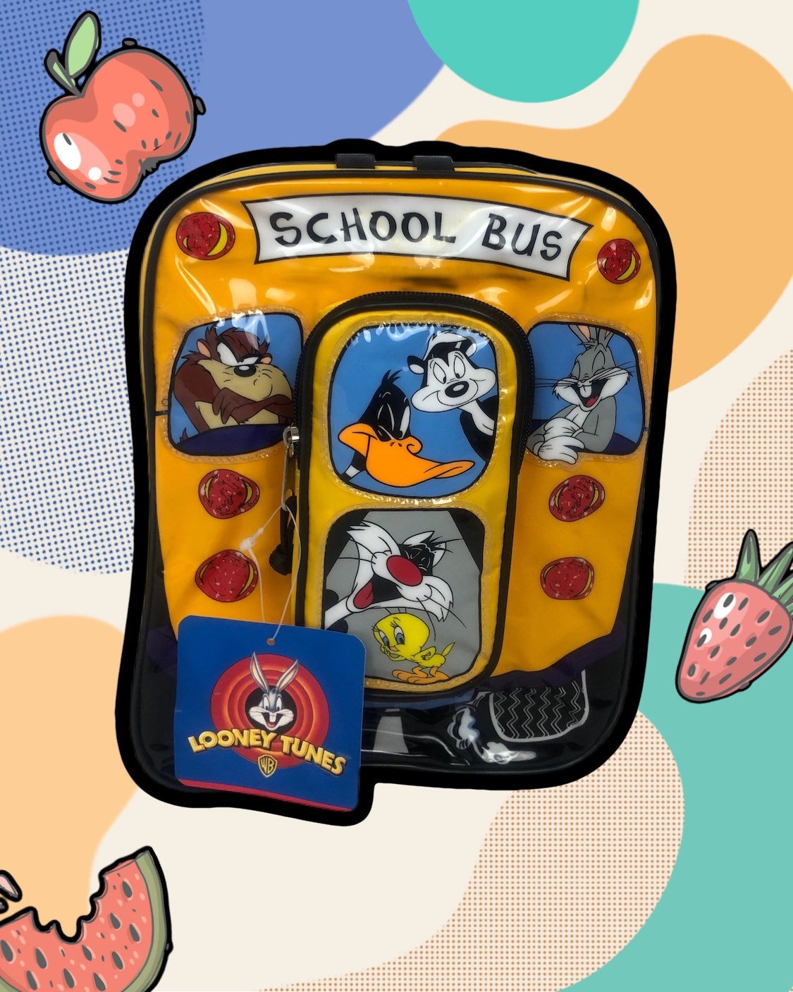Vintage Looney Tunes Blues Backpack 1997 11” x 8” | eBay