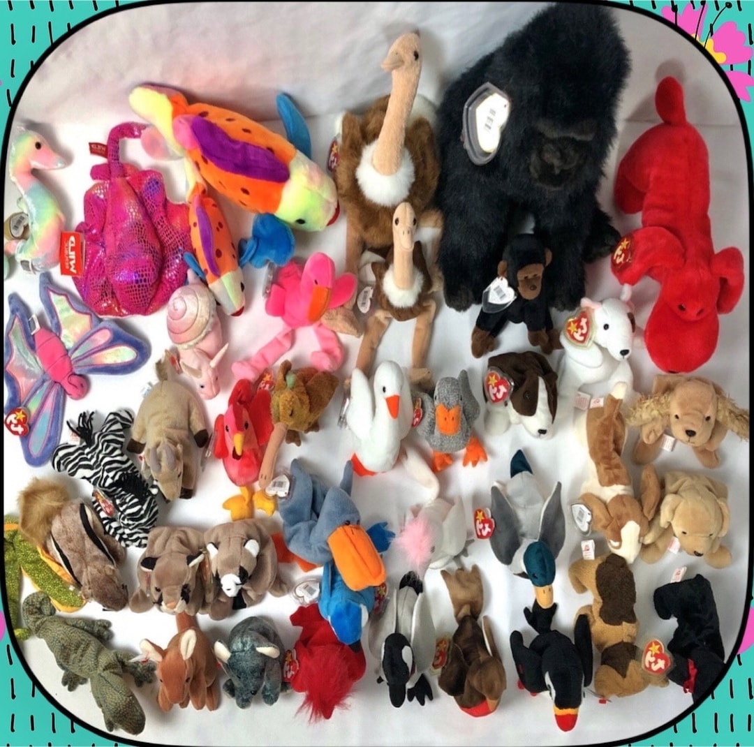 Ty Beanie Babies 鳥類ぬいぐるみセット Animal Beanie Babies / Baby Bundle Lot / 80s - 90s