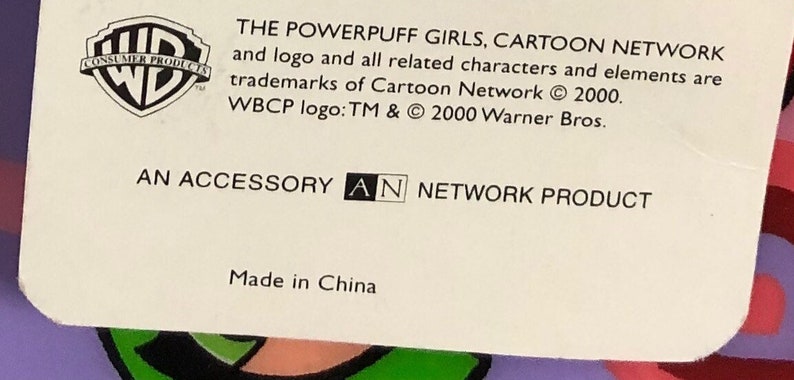 2000s Purple Powerpuff girls Mini Backpack / Powerpuff back pack / Vintage Cartoon Network Vinyl bag / 90s 1990s 2000 school bag festival CN image 4