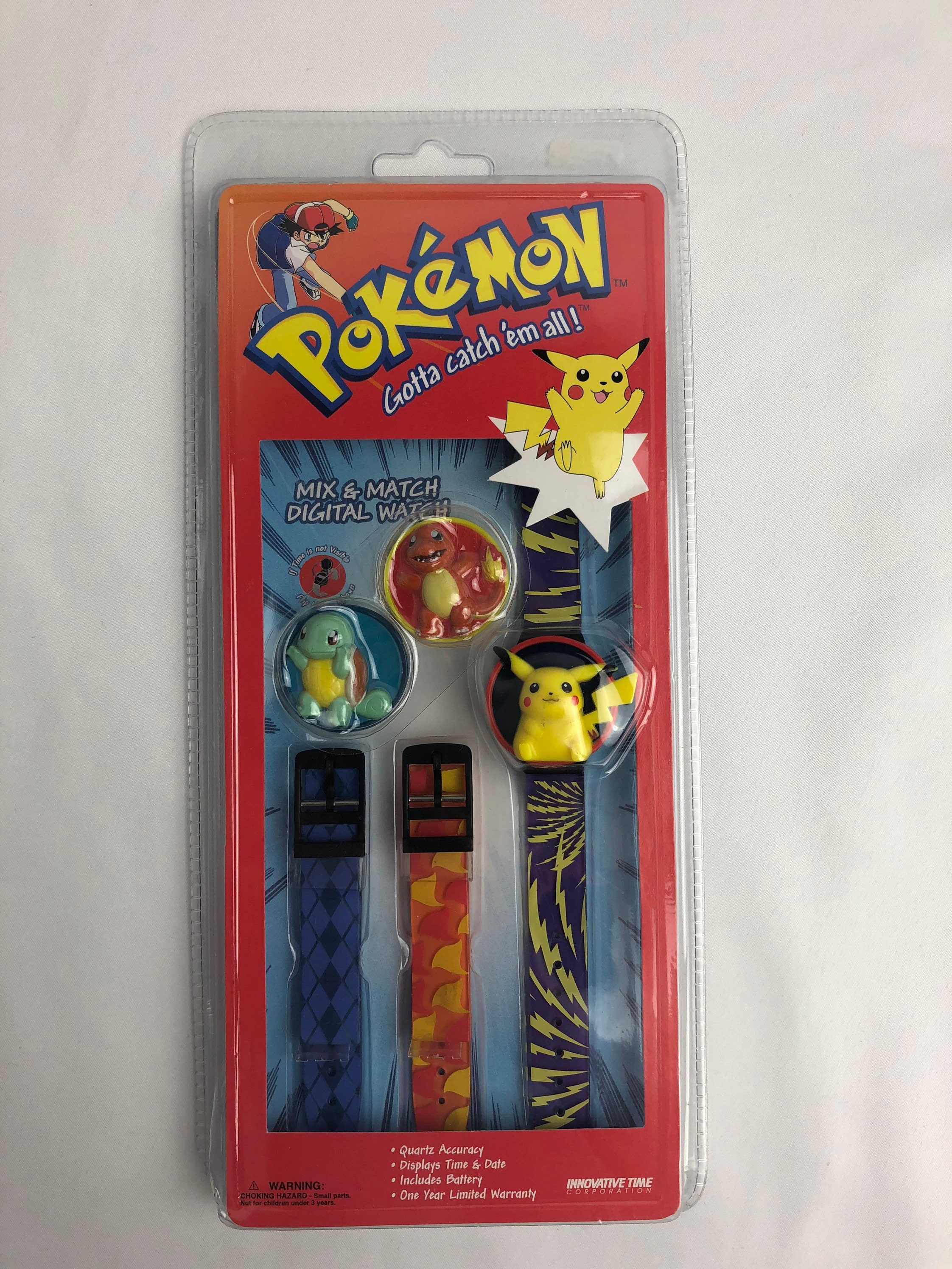 ヴィンテージ 1999 ポケモン ウォッチ 90 年代 おもちゃ / ピカチュウ