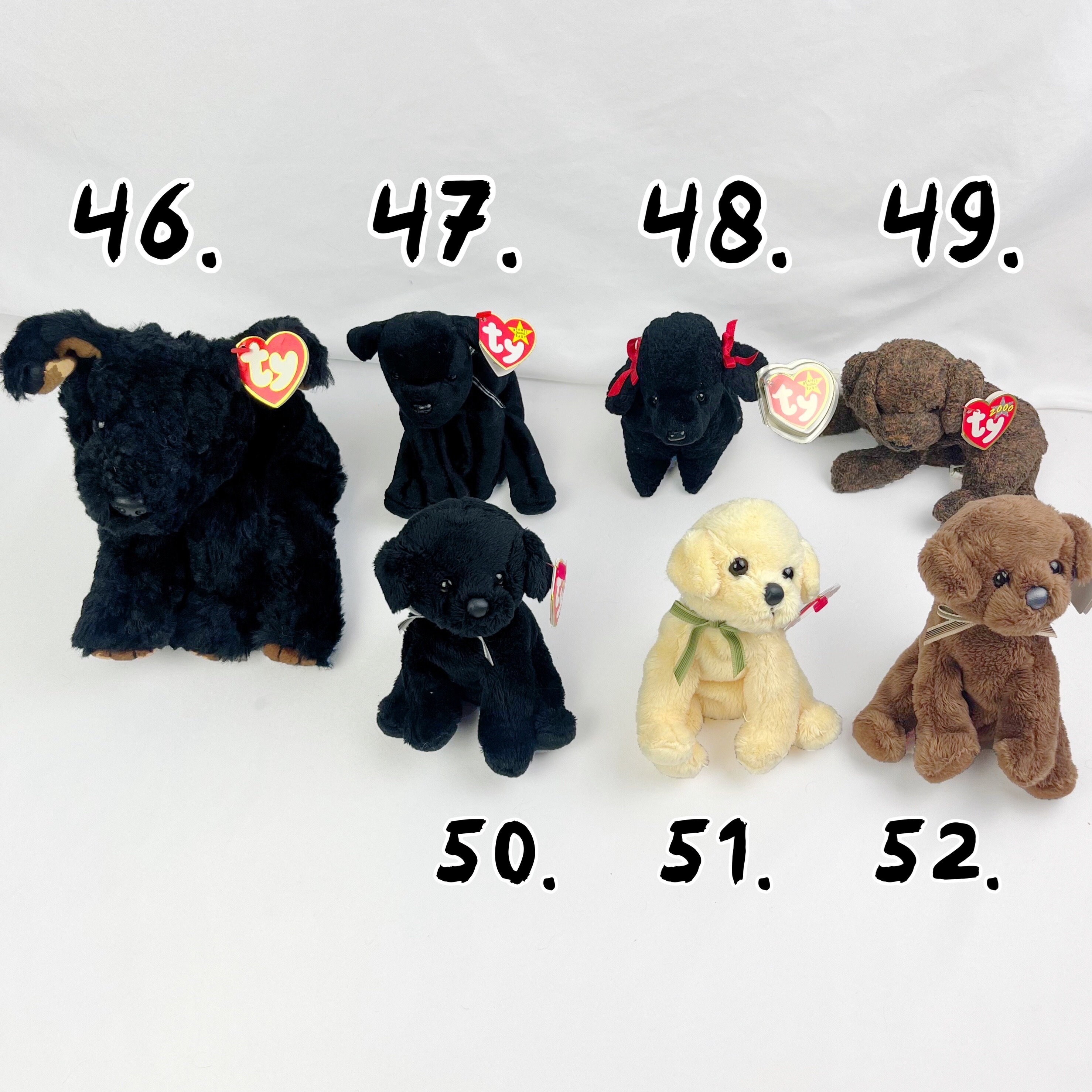 Ｔｙビーニーベービーアメリカ7個セット 犬用ビーニーベイビー / 犬用ベビーセット / 80年代～90年代
