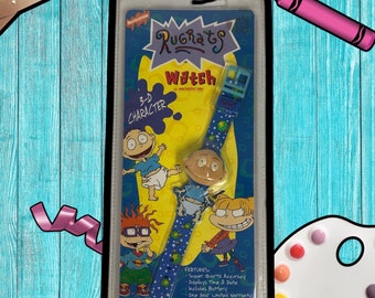 Vintage Tommy Pickles 3-D Rugrats Watches 1998 / Collectible Nickelodeon / 90s Toy Angelica Chuckie Finster / Burger king / Viacom 1990