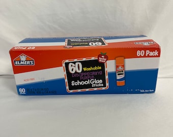 30 / 60 count Glue - Disappearing Purple - Glue sticks stick - Elmers Elmer Back to school Teacher Art Drag Queen