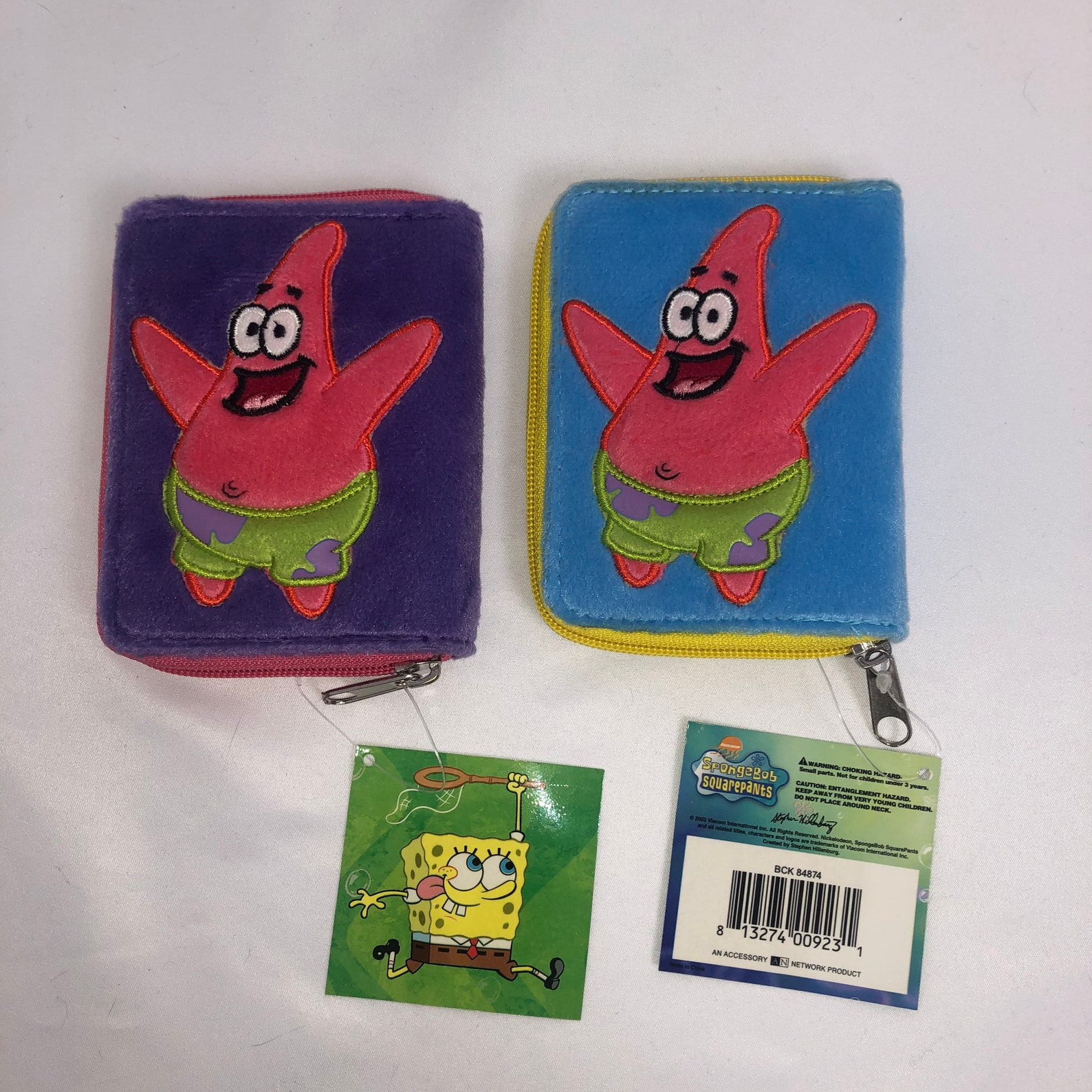 Fuzzy Patrick Star Wallet / / Nickelodeon / Sponge bob Etsy