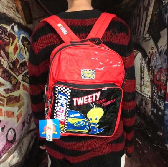 Y2K Red Looney Tunes Tweety Bird Backpack / Plastic Vinyl / - Etsy