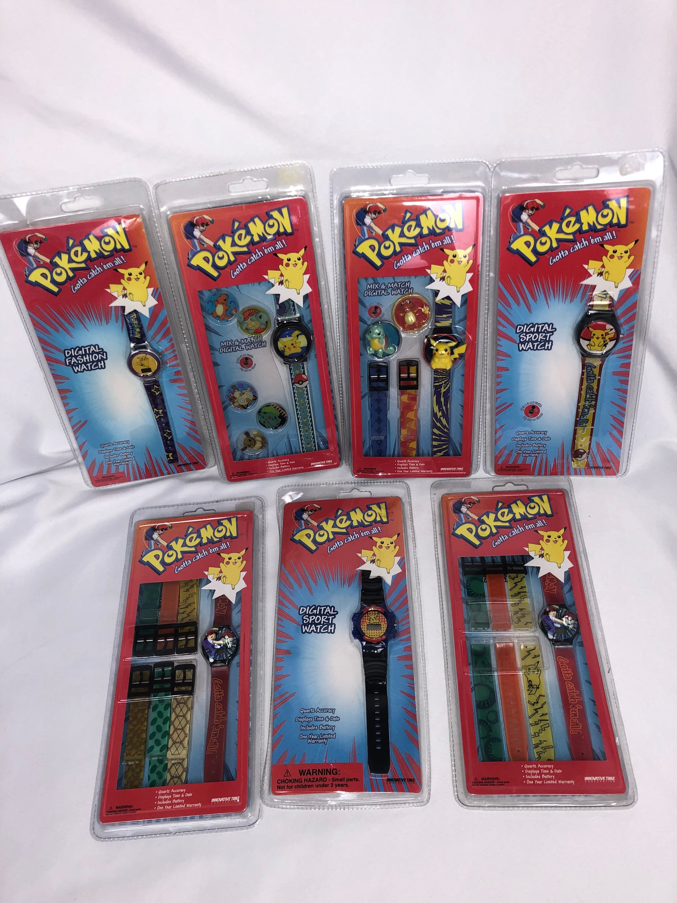 ヴィンテージ 1999 ポケモン ウォッチ 90 年代 おもちゃ / ピカチュウ