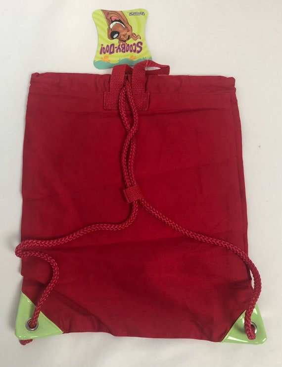 2000s Red Scooby-Doo Drawstring Backpack Back pac… - image 4