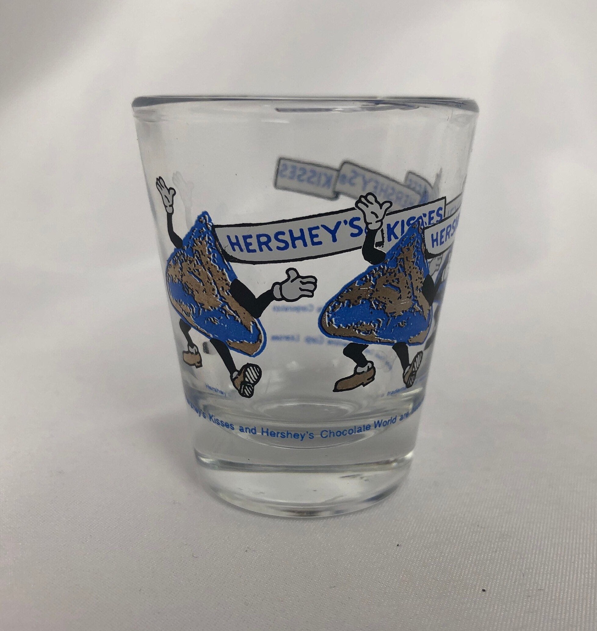 1988 Hershey Kiss Shot glass / Kisses / Glasses / Vintage Etsy