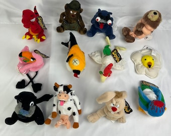 Meanie Beanies - Meanies Series Two lot - Babies Spoof - Bundle Lot Baby Vintage 80s 90s toy toys TY Stuffed Animals Rare New GPK’s Gag gift