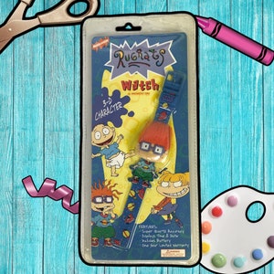 Vintage Chucky Finster 3-D Rugrats Uhren 1998 / Sammler Nickelodeon / 90er Jahre Spielzeug Tommy Angelica Pickles / Burger King / Viacom 1990 00’s