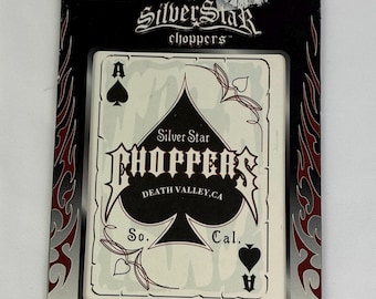 2004 Silver Stars Choppers Window Cling - Kalan Car Decal - 2000s Y2K 90s - Bumper  Stickers - Static Truck Cars SUV Mini Van Motorcycle New