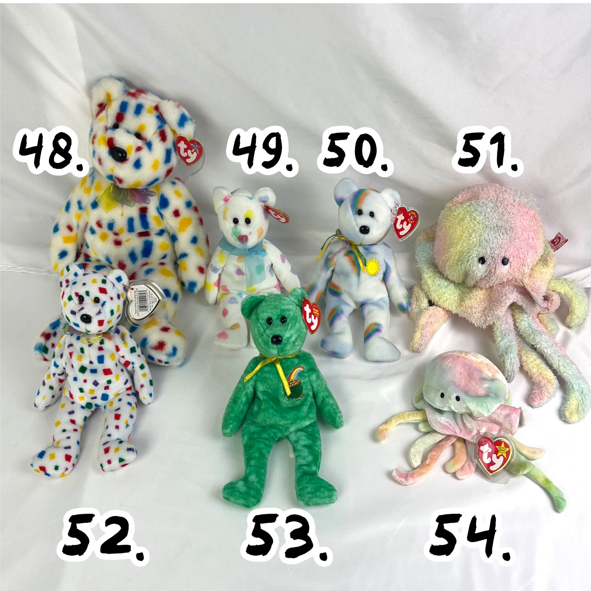 タイダイレインボービーニーベイビーズセット / コレクタブルベビー80