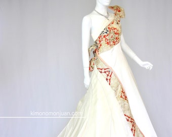 Obi Kimono Dress Wedding Dress, Bridal Dress　（15-02006）