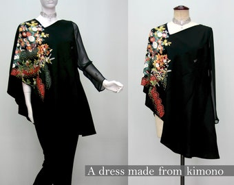 Tomesode Kimono Tunic （15-02154）