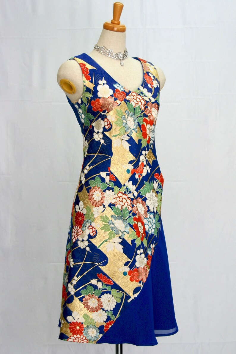 Kimono Dress, Japanese Dress, Formal Dress Using Kimono for Party ...