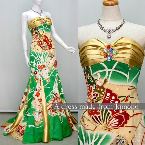 Kimono Dress Party Dress15 02179 Etsy