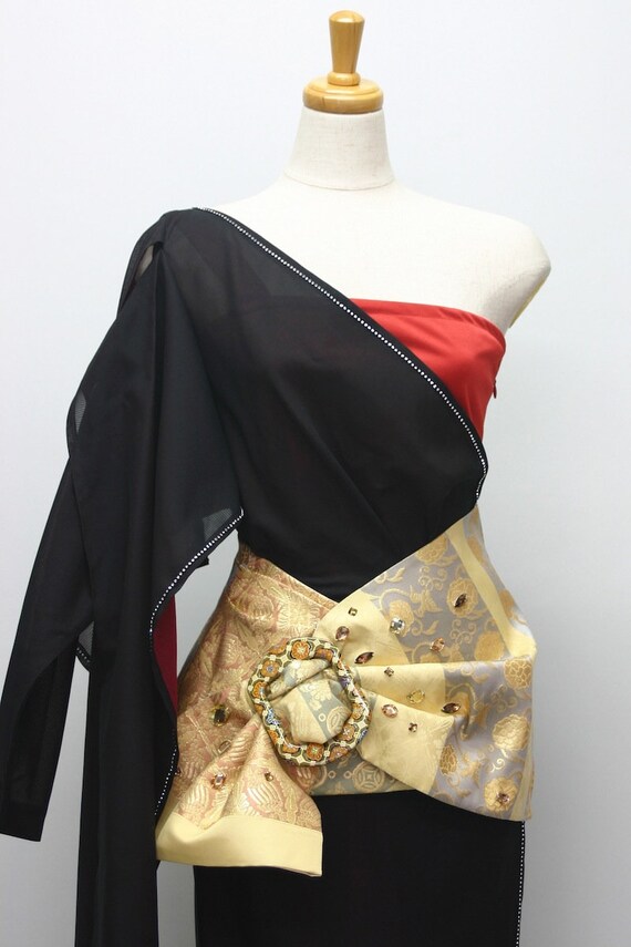 Vestidos de kimono vestidos japoneses vestidos formales usando kimonos japoneses para bodas y fiestas 15 02089 Etsy Mexico