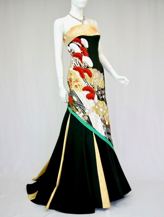 Long Kimono Formal Dress Calliope Kimono Evening Dress By SANCTUMUM
