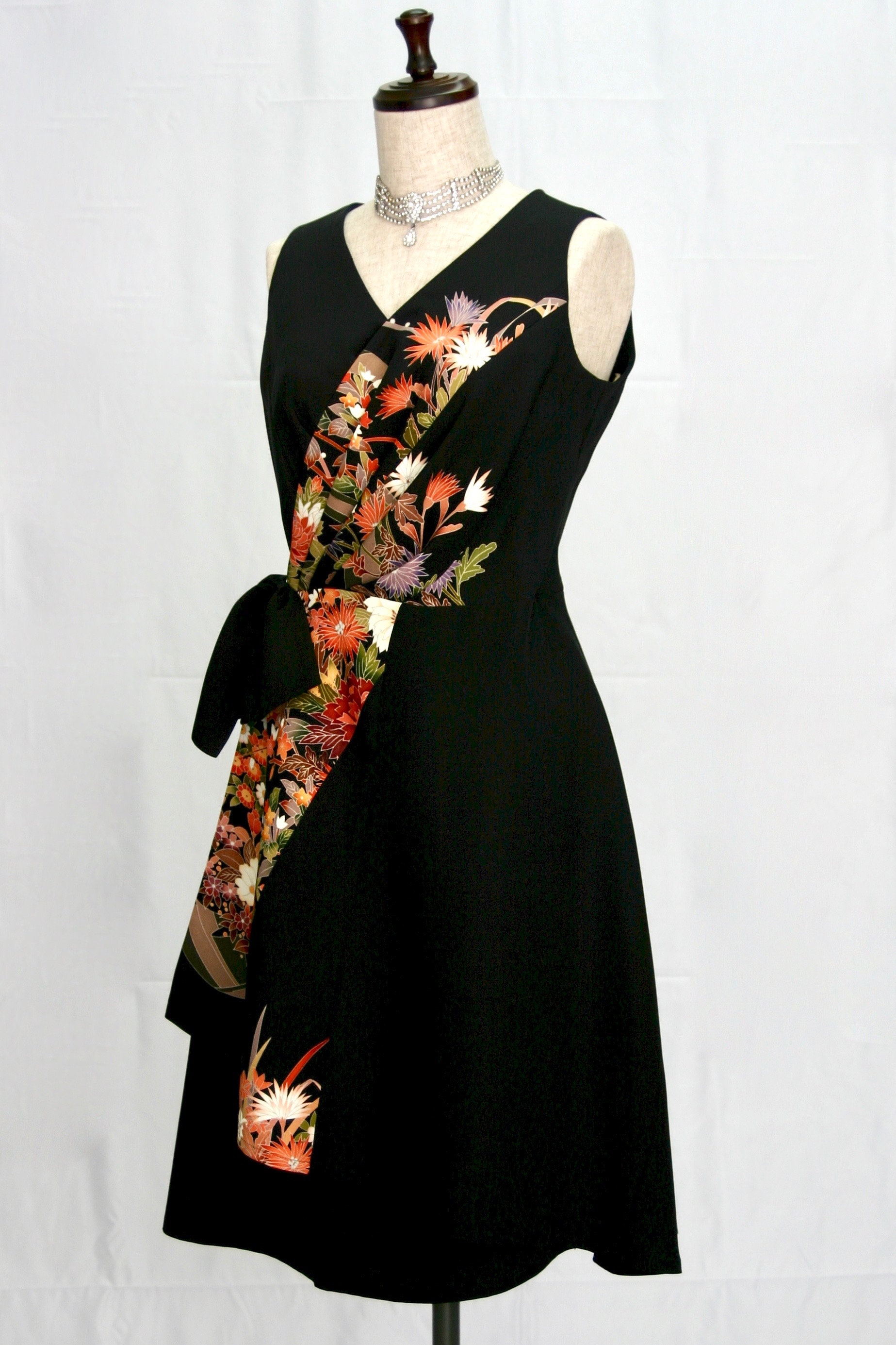 Wrap Dress, Kimono Dress, Japanese Dress, Formal Dress Using Wrap Dress, Kimono Dress, Japanese Dress, Formal Dress Using