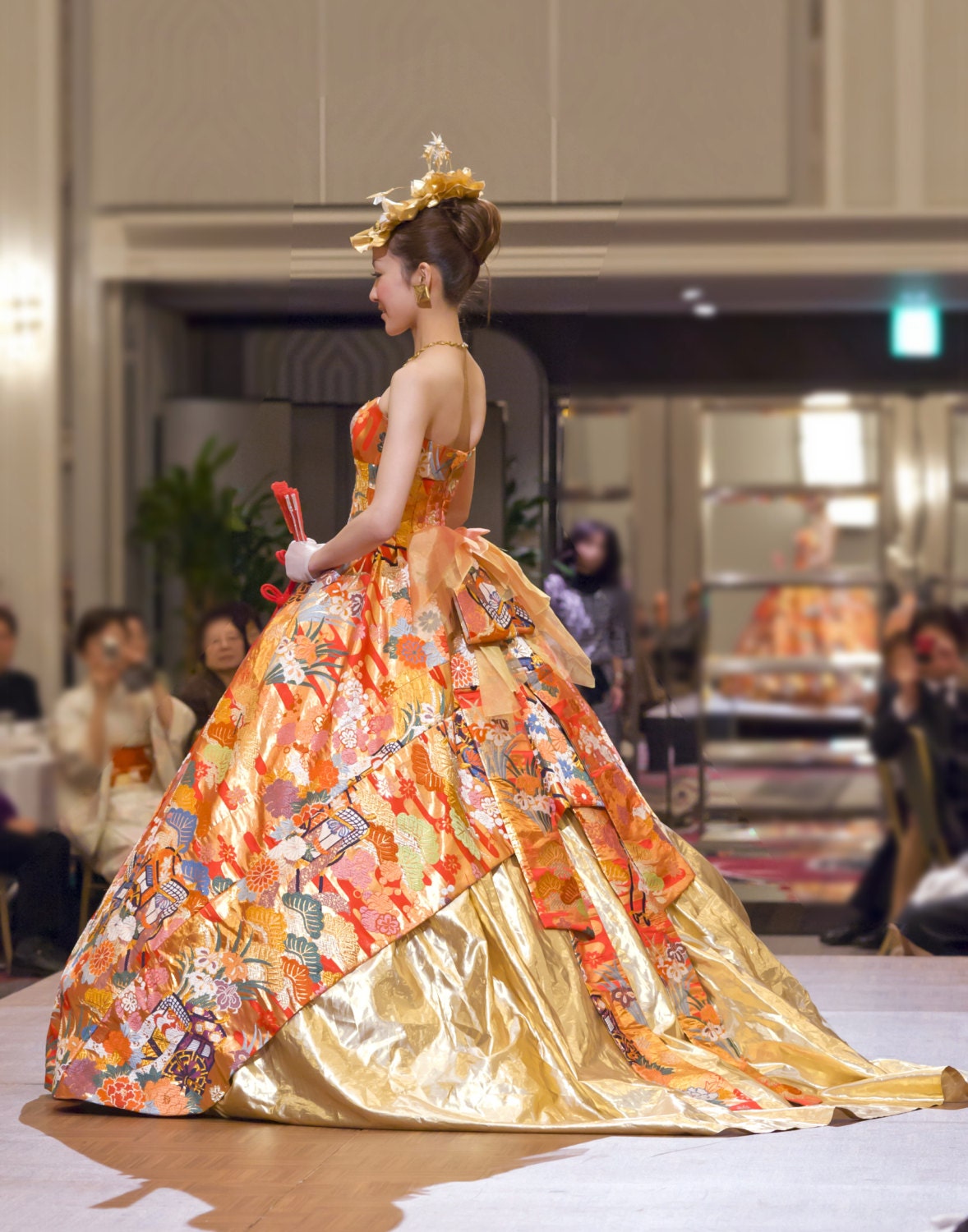 Utikake Kimono dress using Kimono for wedding attendance and party, Japanese dress, formal dress Utikake Kimono dress using Kimono for wedding attendance and party, Japanese dress, formal dress