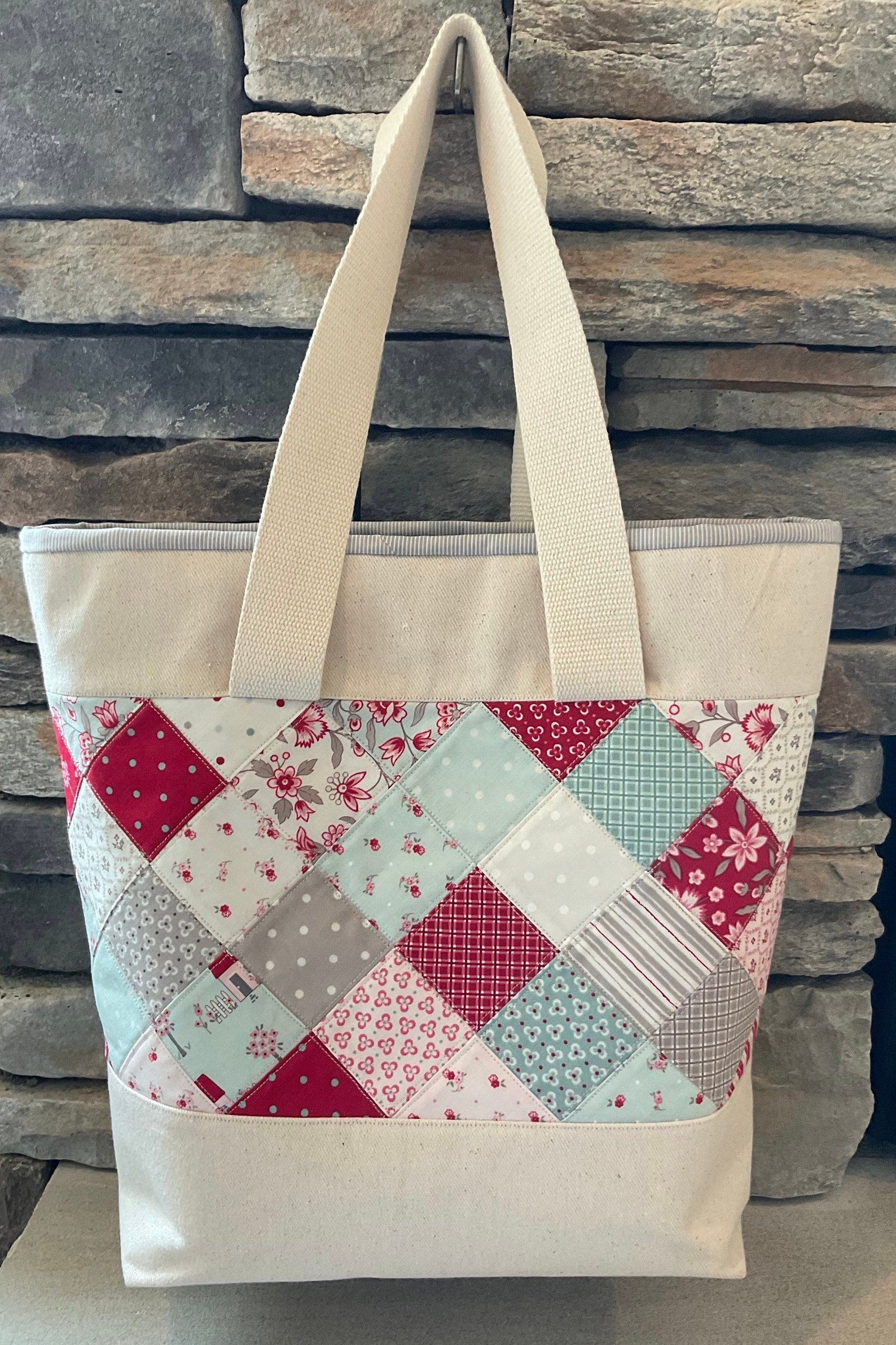 Quilted Small Tote Bag for Women Top Handle Purse with Coin Purse