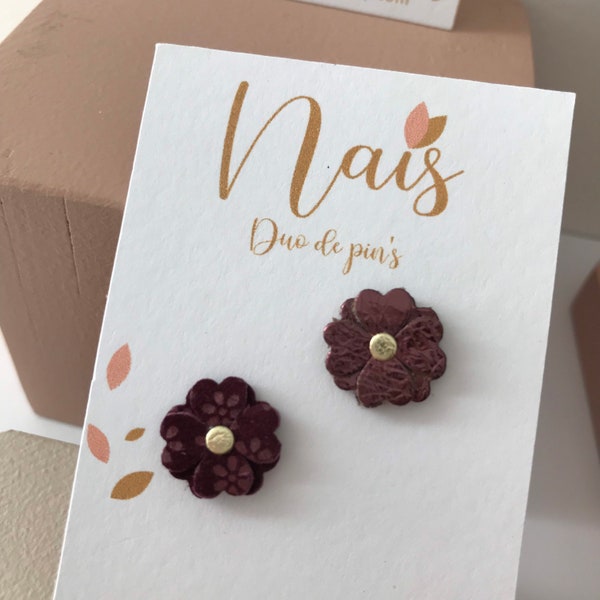 Duo de pin's en fleur