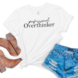 Overthinker t-shirt design, SVG, JPEG, Digital download