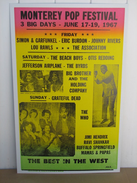 Monterey pop festival deals