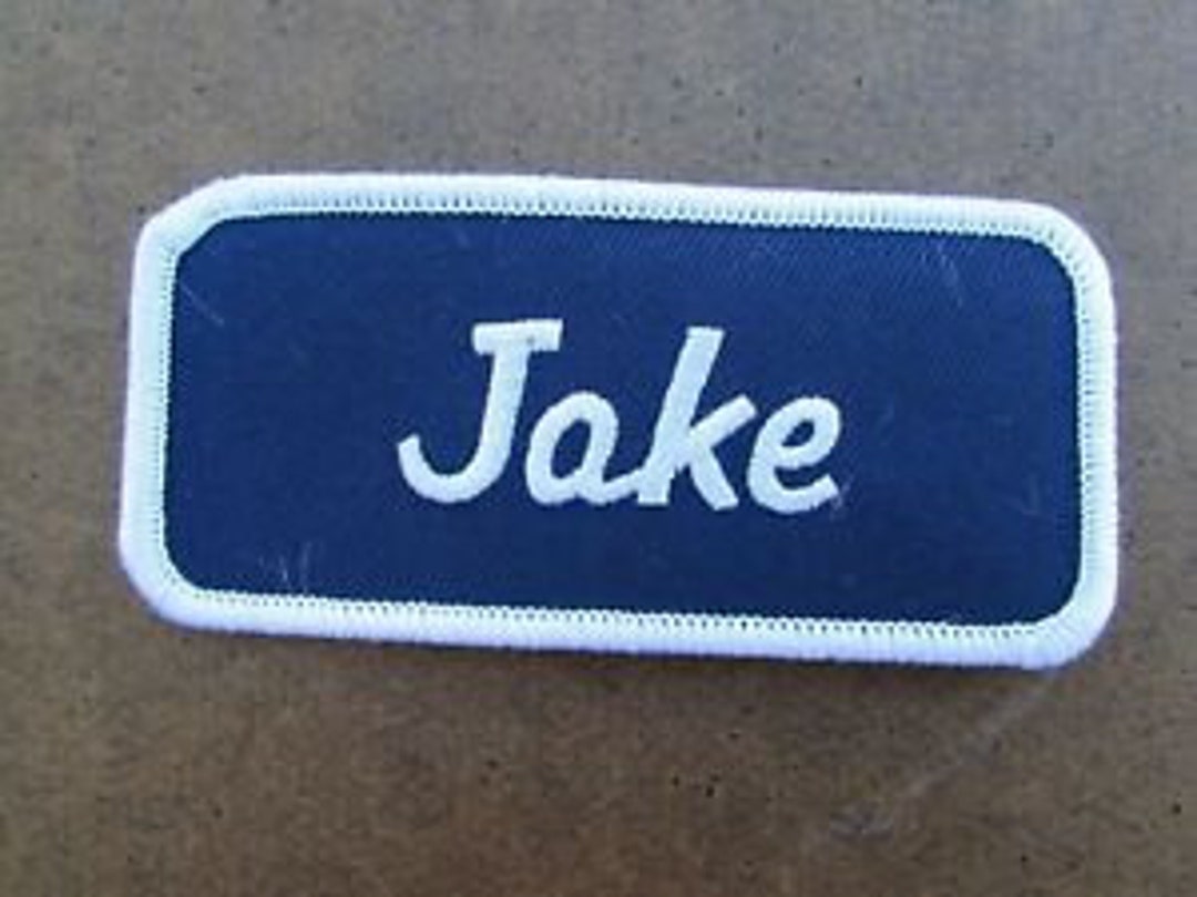 Lot of 6 Jacob Jake Oval Uniform Name Patches Patch