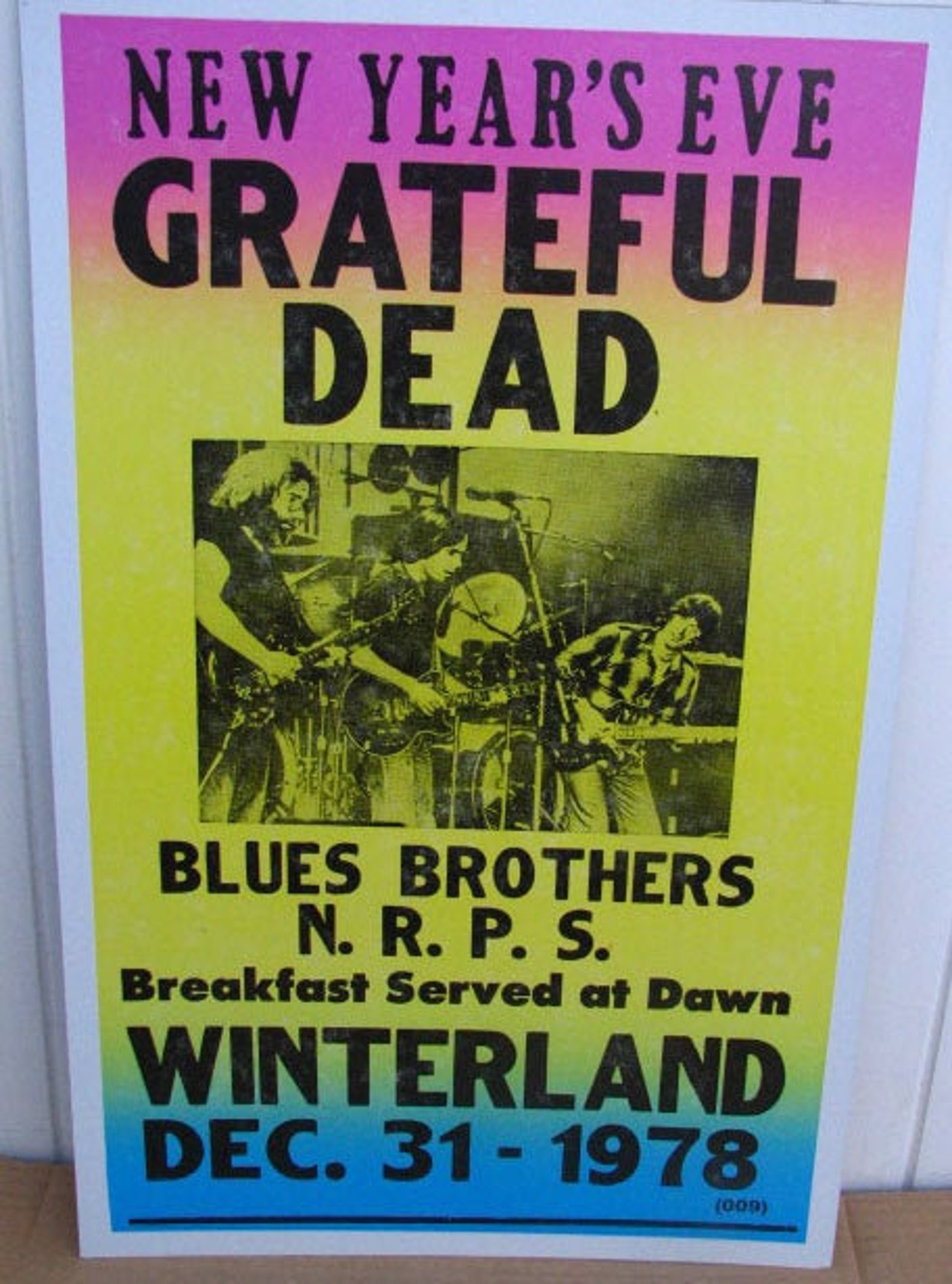 Vintage Grateful Dead Concert Poster Winterland 1978 New Years Etsy