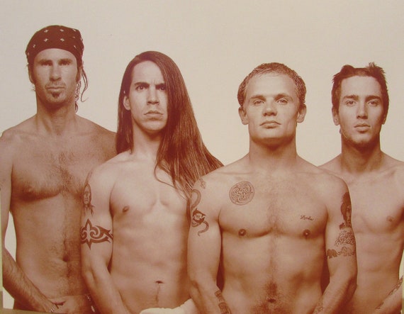 Red Hot Chili Peppers Poster Rhcp Poster Sepia 11x14 Flea Etsy