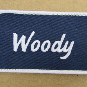 Name Andy Patch Sewn uniform personal patch EMBROIDERED