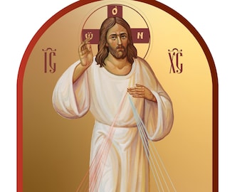 Ikone Gottes, Jesus Christus, unser Herr, byzantinische handgefertigte Ikone, katholisches religiöses Geschenk, Hauptdekor, Gebetsecke, Geschenkidee für Priester