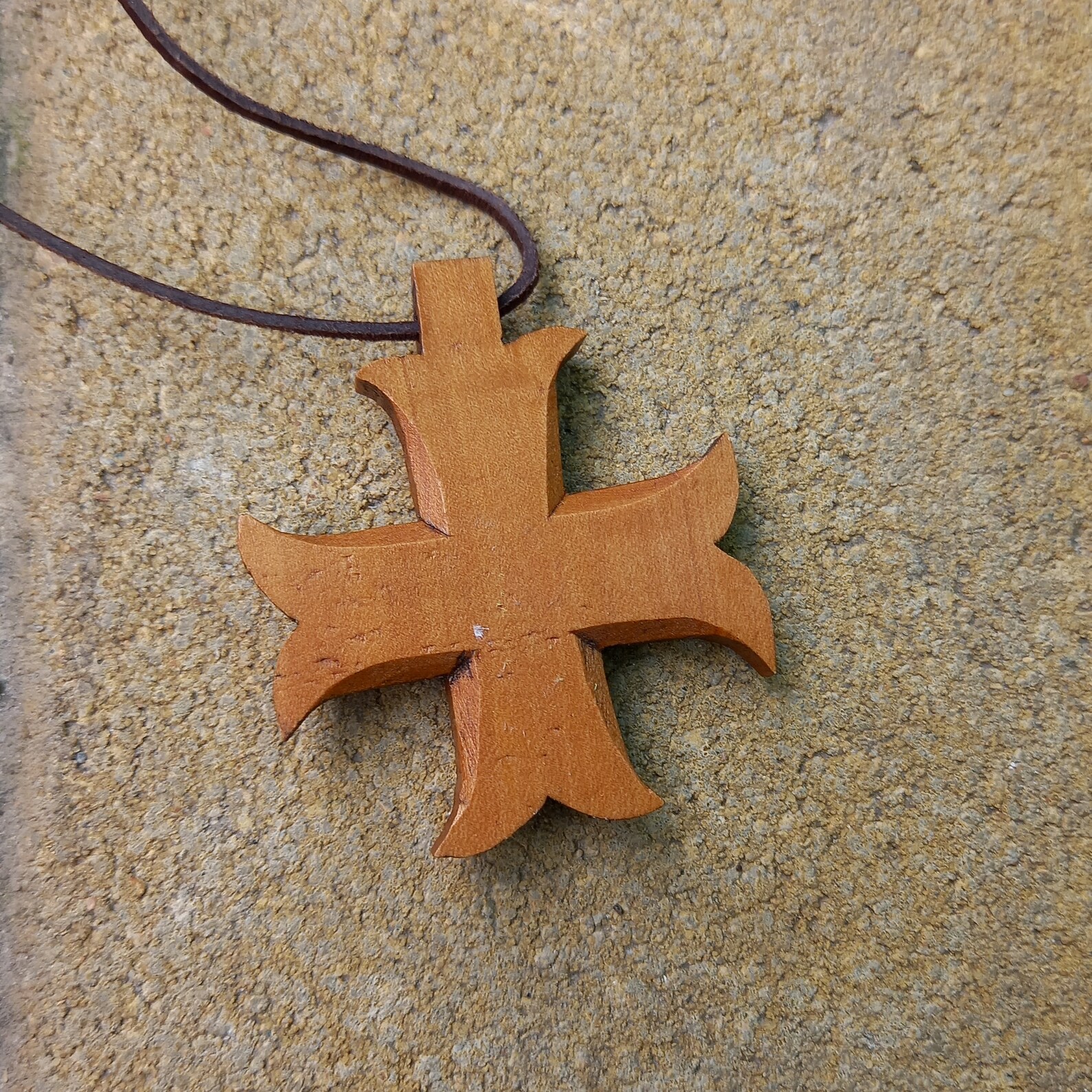 Wooden cross necklace cross pendant prayer сhoker priest Etsy