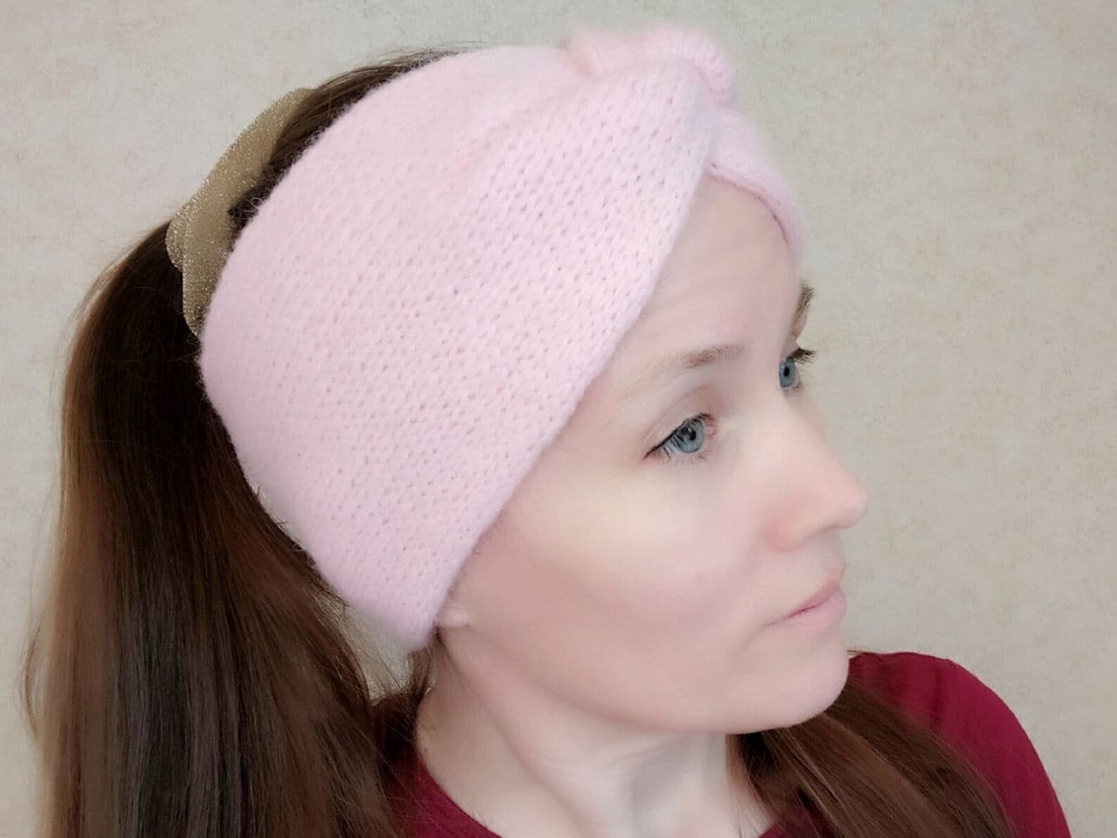 Alpaca wool headband warm wide headbands for women twist Etsy