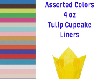 3-4oz Tulip Baking Cups, Baking Cups, Cupcakes, Cupcake Wrappers, Baking Supply, Party, Wedding, Baby Shower, Bridal Shower, Birthday